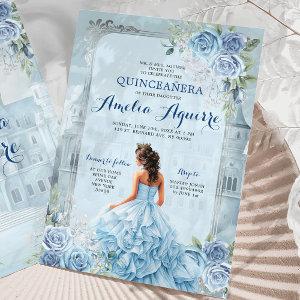 Fairytale Royal Castle Light Blue Quinceañera