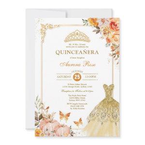 Fall Pumpkin Roses Quinceañera Princess Mis Quince