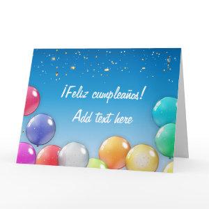 ¡Feliz cumpleaños! Spanish Birthday Card