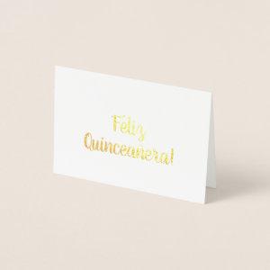 Feliz Quinceañera! Foil Card