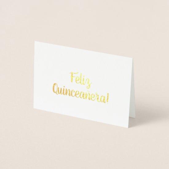 Feliz Quinceañera! Foil Card