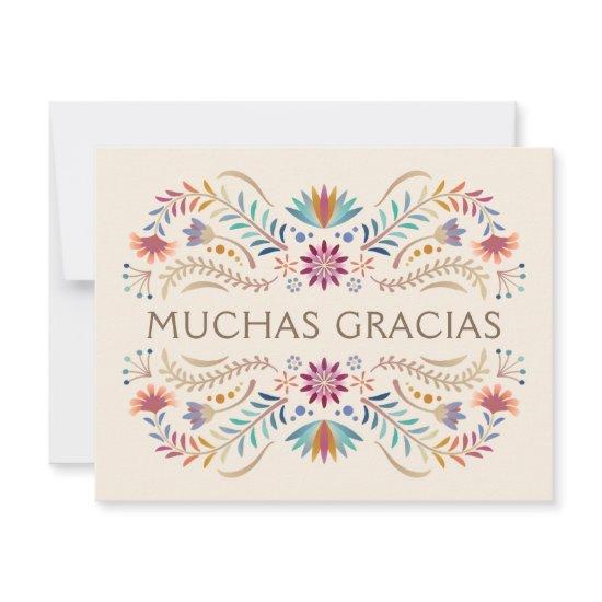 Fiesta Boho Birthday Shower Wedding Thank You Card