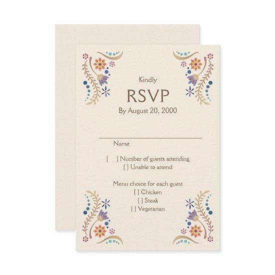 Fiesta Boho Wedding Quinceañera RSVP