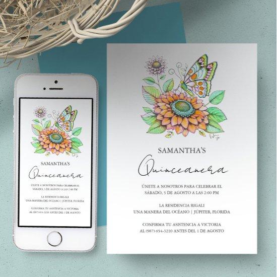 Fiesta de Quinceañera con Tema de Mariposas