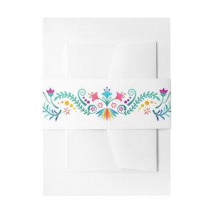 Fiesta Floral Birthday Shower Wedding  Belly Band