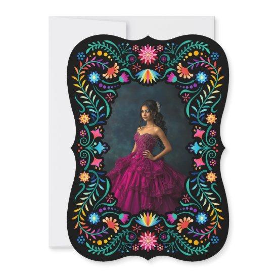 Fiesta Floral Quinceañera Wedding Save the Date