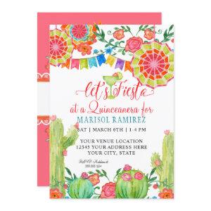 Fiesta Margarita Cactus 15th Birthday Quinceanera