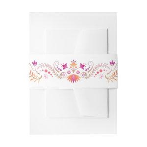 Fiesta Pink Birthday Shower Wedding  Belly Band