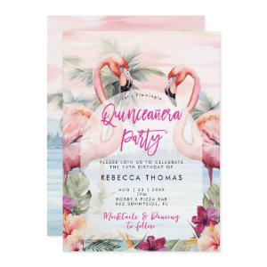 Flamingo beach Quinceanera party