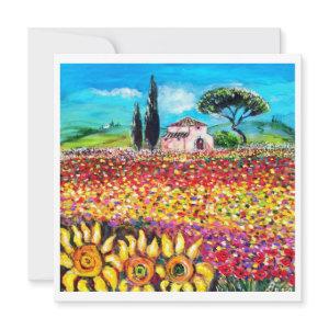 FLORA IN TUSCANY/ Fields ,Poppies and Sunflowers
