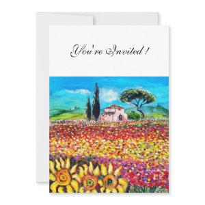 FLORA IN TUSCANY/ Fields ,Poppies and Sunflowers