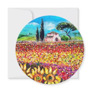 FLORA IN TUSCANY/ Fields ,Poppies and Sunflowers