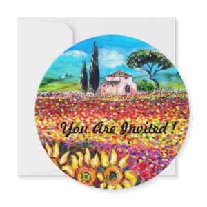 FLORA IN TUSCANY/ Fields ,Poppies and Sunflowers
