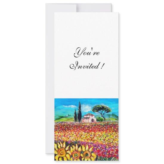 FLORA IN TUSCANY/ Fields ,Poppies and Sunflowers