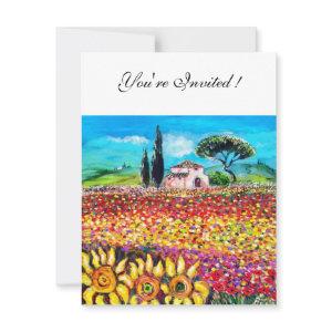 FLORA IN TUSCANY/ Fields ,Poppies and Sunflowers