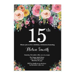 Floral 15th Birthday
