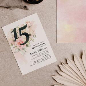 Floral 15th Birthday Quinceanera Eucalyptus Leaves
