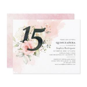 Floral Budget 15th Birthday Quinceanera Party