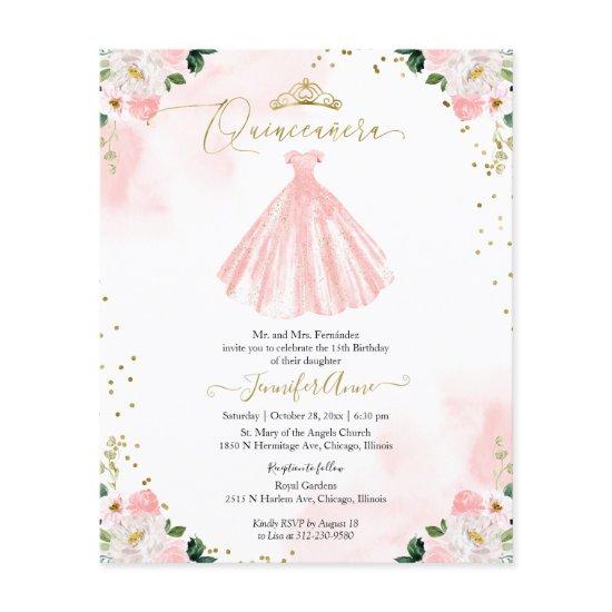 Floral Budget Quinceanera  Bilingual