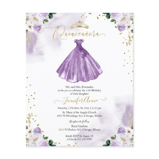 Floral Budget Quinceanera  Bilingual