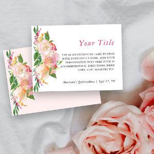 Floral Chic Pink and Gold Custom Enclosure