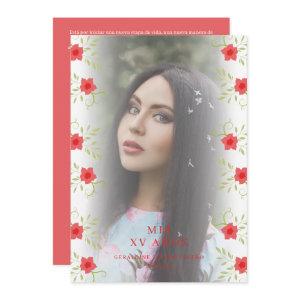 Floral Garland Quinceañera Sophisticated Photo