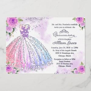 Floral Multicolor Quinceanera Foil
