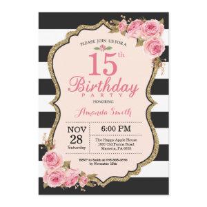 Floral Pink Peonies 15th Birthday Party
