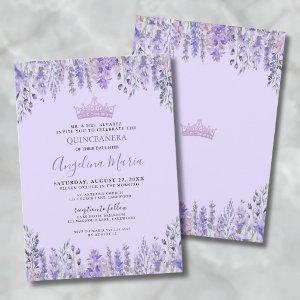 Floral Purple Quinceanera