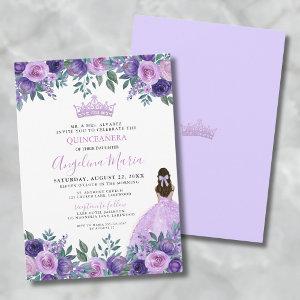 Floral Purple Quinceanera