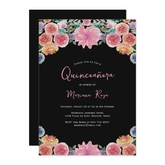 Floral Quinceanera Birthday Party