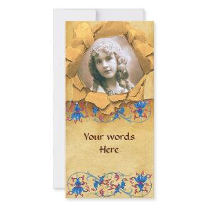 FLORENTINE FLORAL MOTIFS PARCHMENT PHOTO TEMPLATE