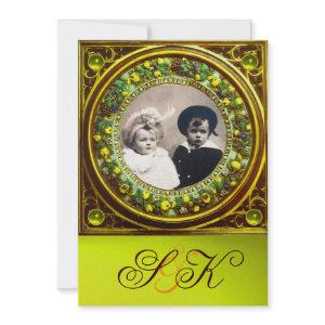 FLORENTINE RENAISSANCE FRUITS DAMASK MONOGRAM
