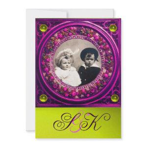 FLORENTINE RENAISSANCE FRUITS DAMASK MONOGRAM