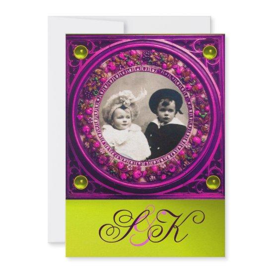 FLORENTINE RENAISSANCE FRUITS DAMASK MONOGRAM