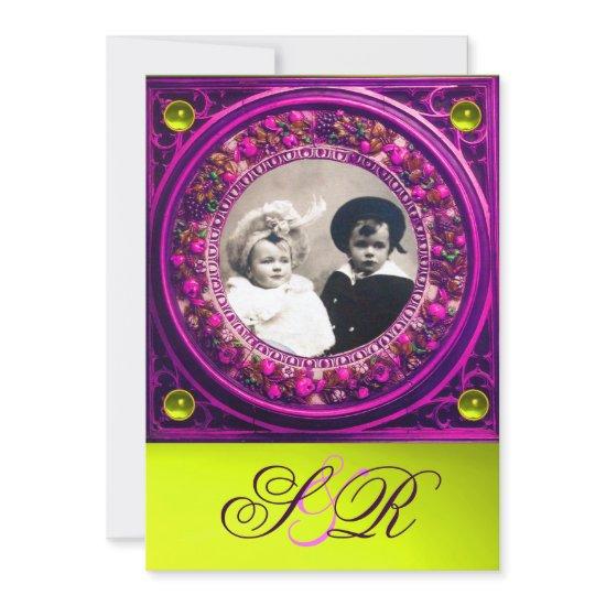 FLORENTINE RENAISSANCE FRUITS DAMASK MONOGRAM