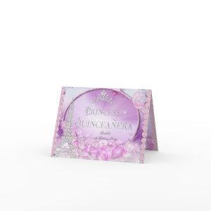 Folded Princess Quinceanera Magical Pink Purple