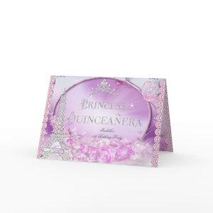 Folded Princess Quinceanera Magical Pink Purple