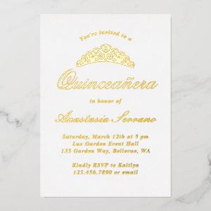 Formal Elegant Quinceanera Foil