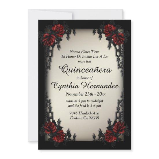 French Quarter Goth Antique Gold Quinceañera