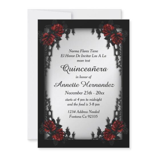 French Quarter Goth Silver Quinceañera