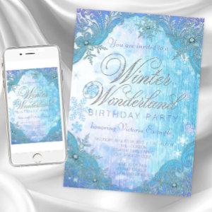 Frozen Snowflake Winter Wonderland Birthday Party