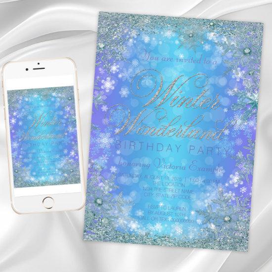 Frozen Winter Wonderland Birthday Party