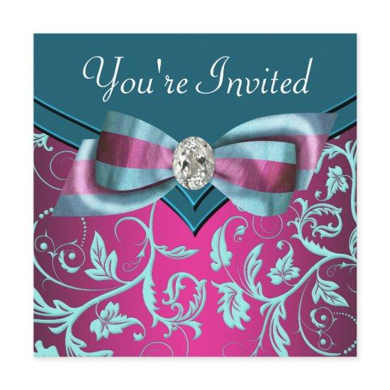 Fuchsia Hot Pink Teal Blue All Occasion Party