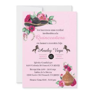 Fuchsia Pink Charra , Rustic Charro West Save The Date