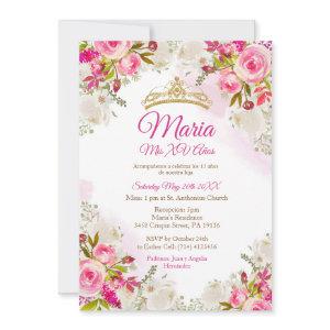 Fuchsia Pink Flowers Mis XV Anos Birthday
