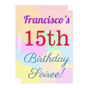 Fun, Basic "15th Birthday Soiree!"