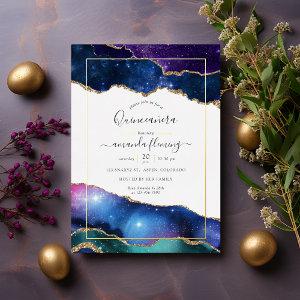 Galaxy Agate Quinceañera  Foil