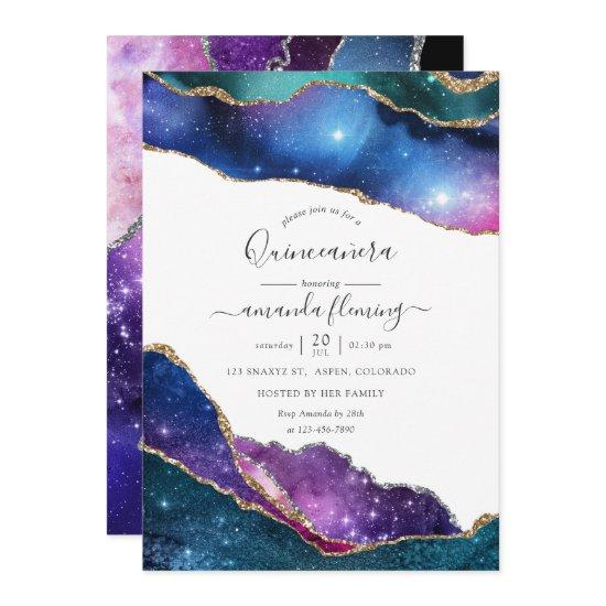 Galaxy Agate Quinceañera