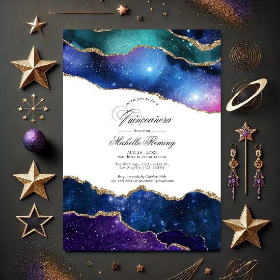 Galaxy Agate Quinceañera Photo